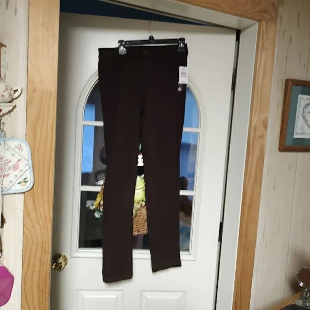 New Gloria Vanderbilt Whitney Jegging Pants Dark Roast Color Women's 6 Average